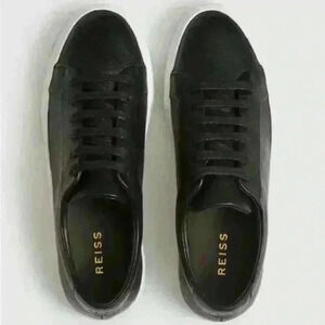Reiss leather sneakers made in portugal 8 size 38 new black